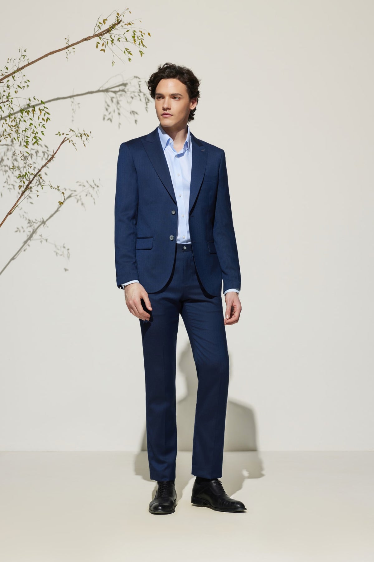 G2000 Pants Multi-Way Stretch Smart Fit Herringbone Suit Pants