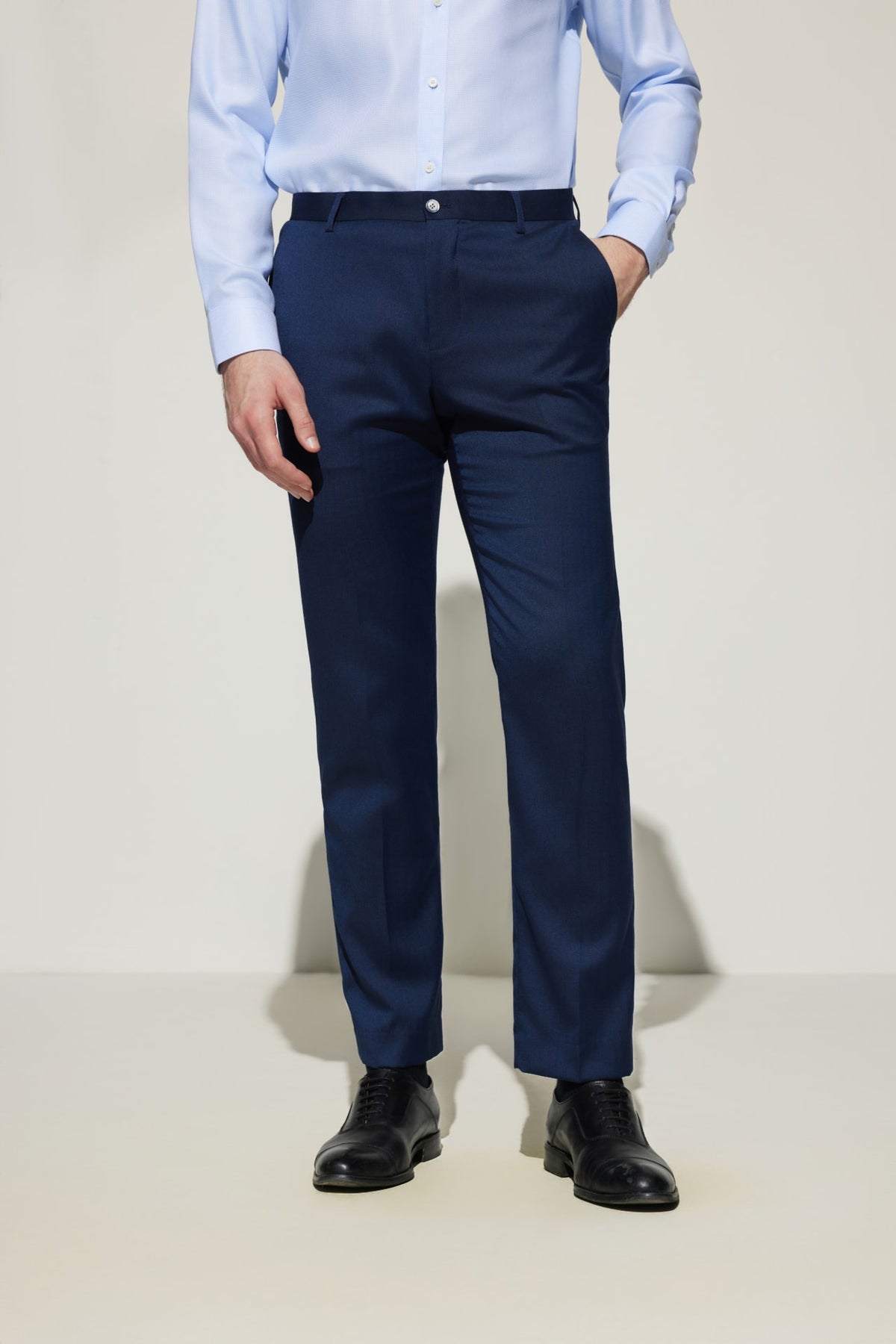 G2000 Pants Multi-Way Stretch Smart Fit Herringbone Suit Pants