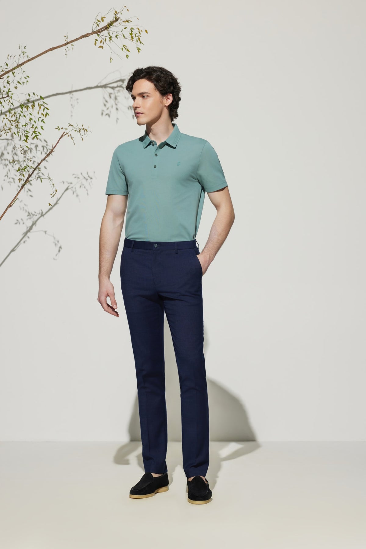 G2000 Pants Multi-Way Stretch Slim Fit Texture Suit Pants