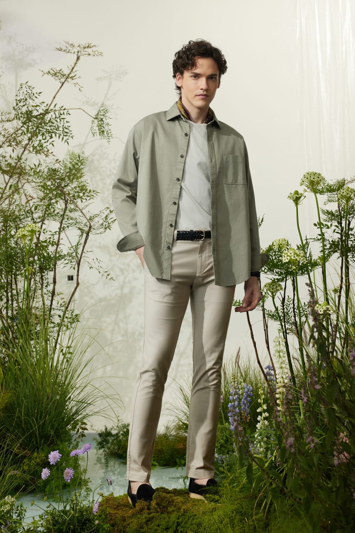 G2000 Pants Cotton Blend Slim Tapered Fit Twill Casual Pants