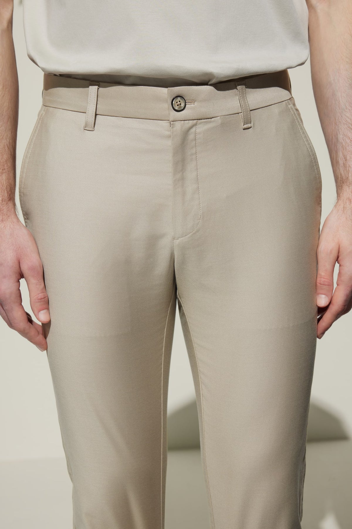 G2000 - Pants - Cotton Blend Slim Tapered Fit Twill Casual Pants