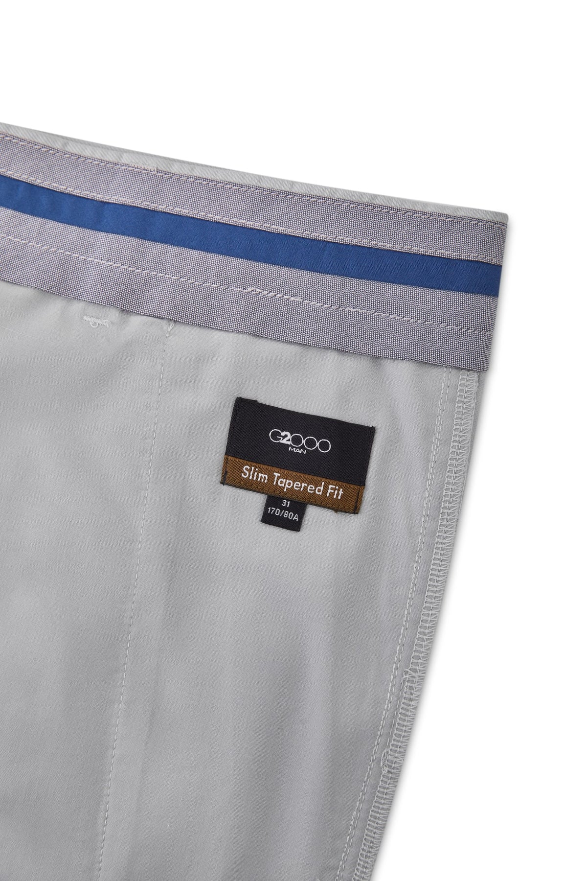 G2000 - Pants - Cotton Blend Slim Tapered Fit Twill Casual Pants
