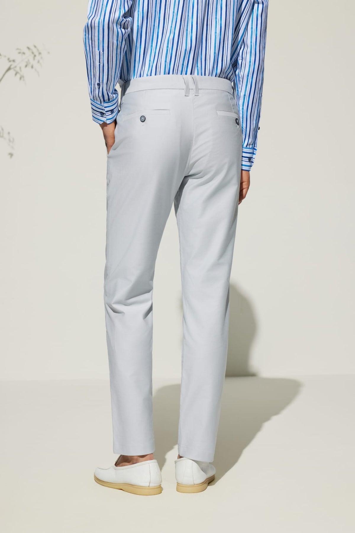 G2000 - Pants - Cotton Blend Slim Tapered Fit Twill Casual Pants