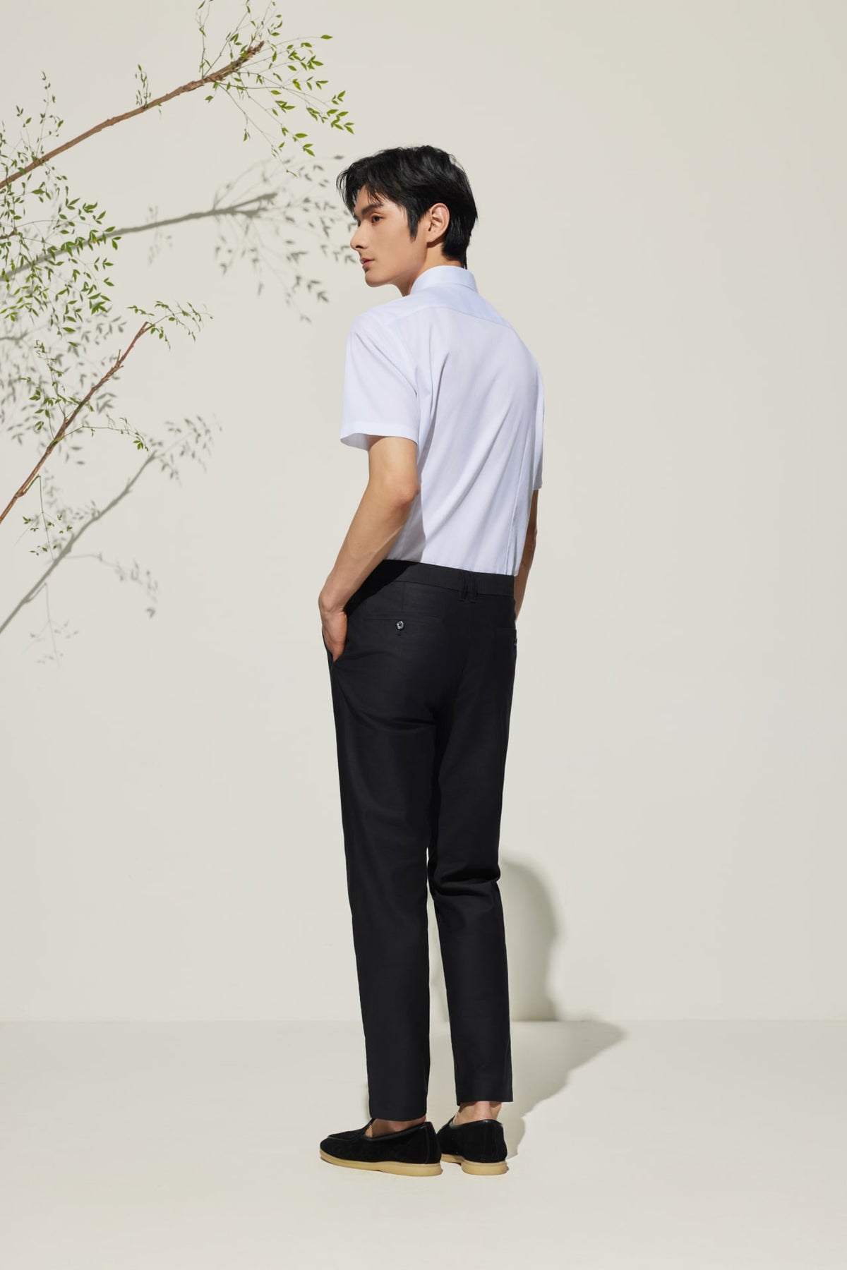 G2000 - Pants - Cotton Blend Slim Tapered Fit Twill Casual Pants