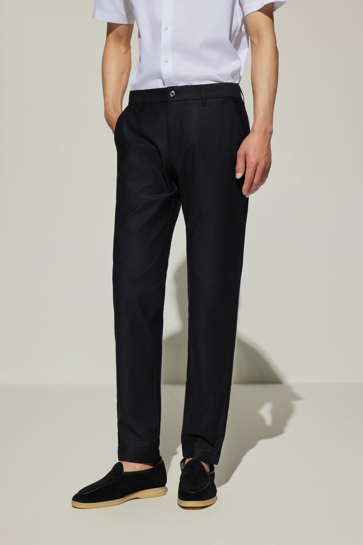 G2000 - Pants - Cotton Blend Slim Tapered Fit Twill Casual Pants