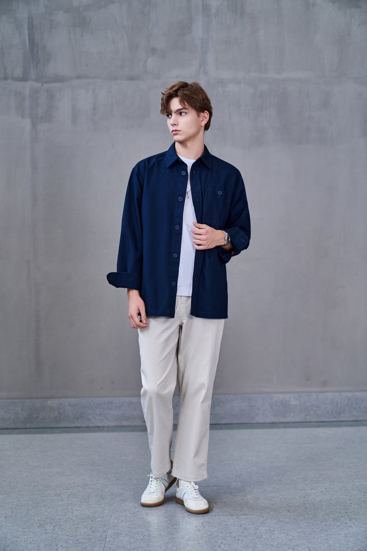 G2000 - Pants - Wide Leg Casual Pants - Warm Pebble - Relaxed