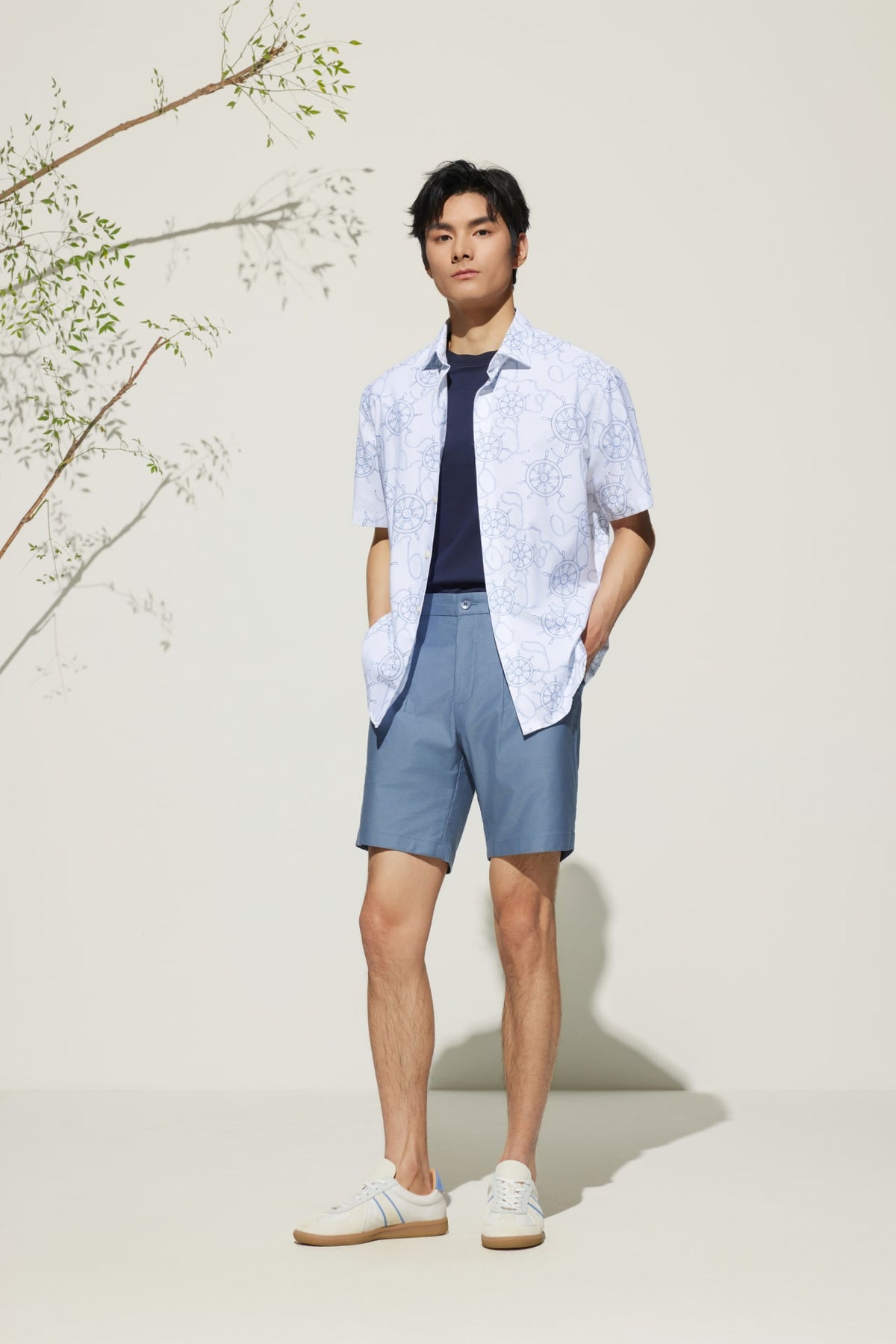 G2000 - Shorts - Cotton Modal Relax Fit Twill Casual Shorts