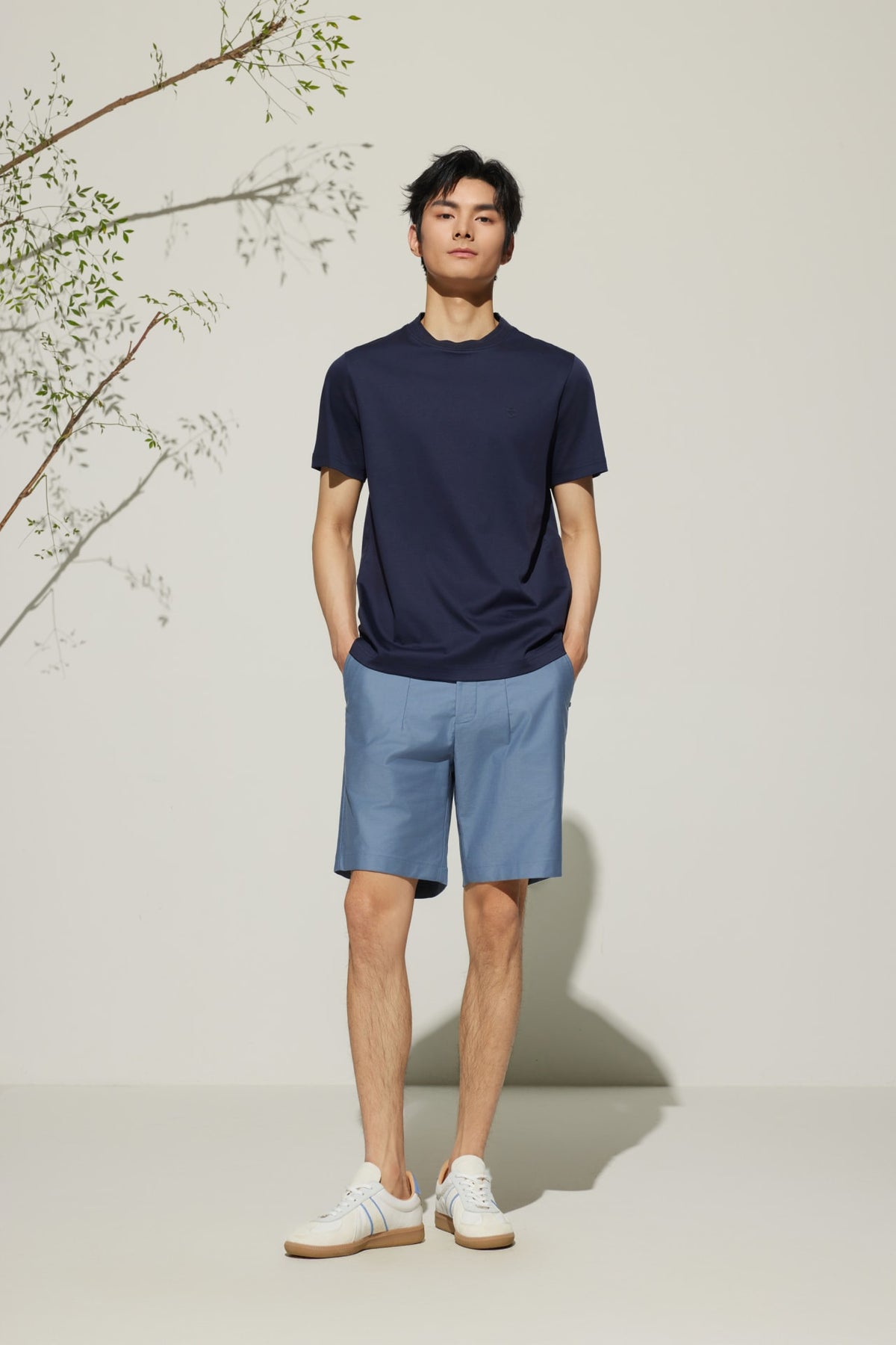 G2000 - Shorts - Cotton Modal Relax Fit Twill Casual Shorts