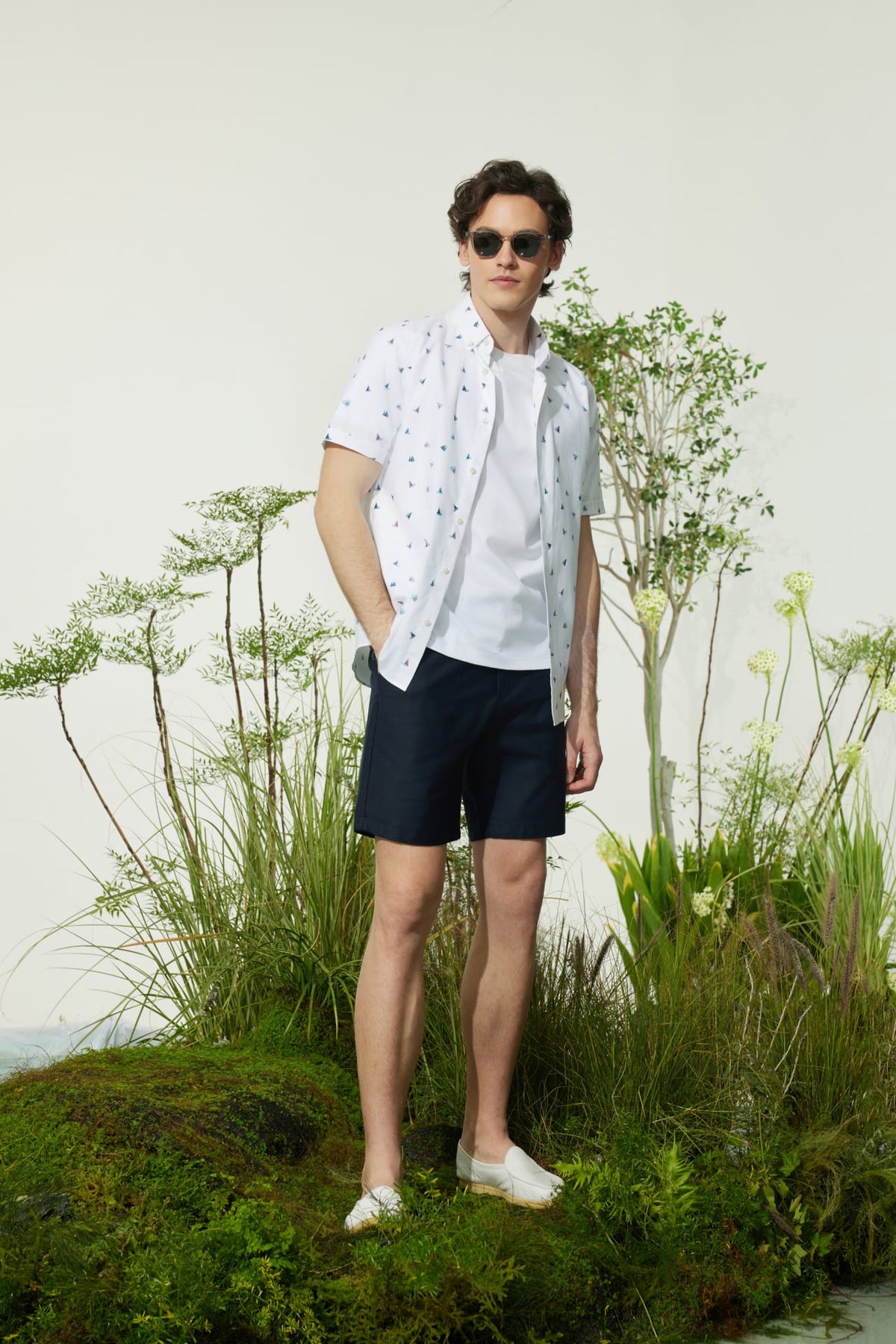 G2000 Shorts Cotton Modal Relax Fit Twill Casual Shorts