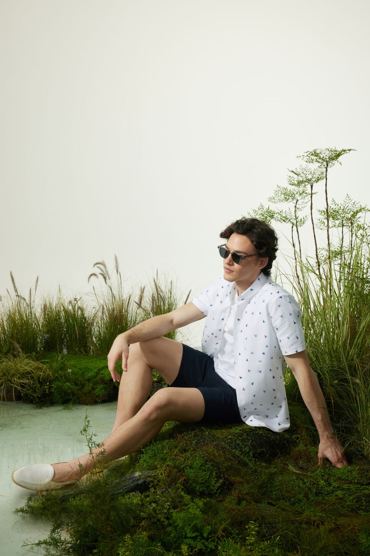 G2000 - Shorts - Cotton Modal Relax Fit Twill Casual Shorts
