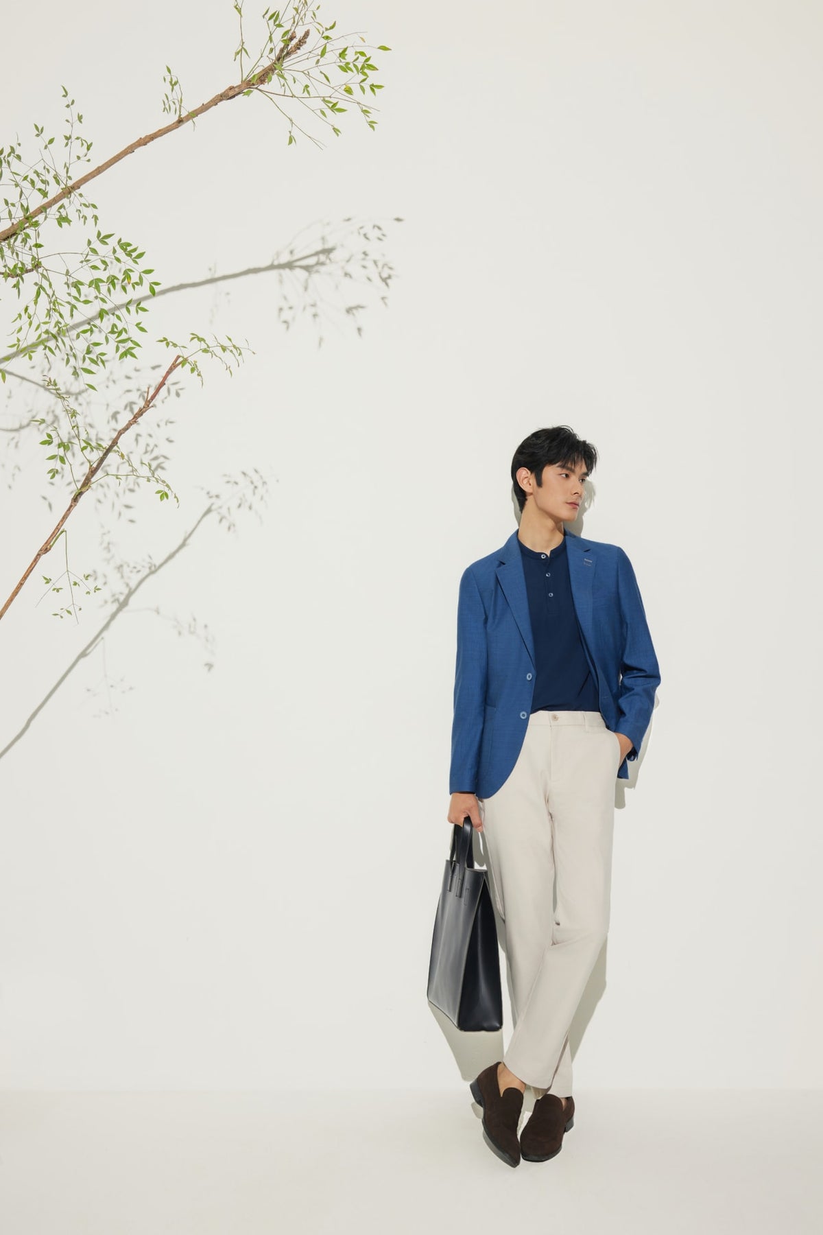 G2000 - Pants - Cotton Blend Slim Tapered Fit Twill Casual Pants