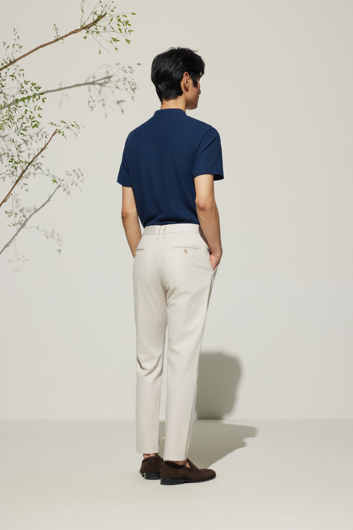 G2000 - Pants - Cotton Blend Slim Tapered Fit Twill Casual Pants