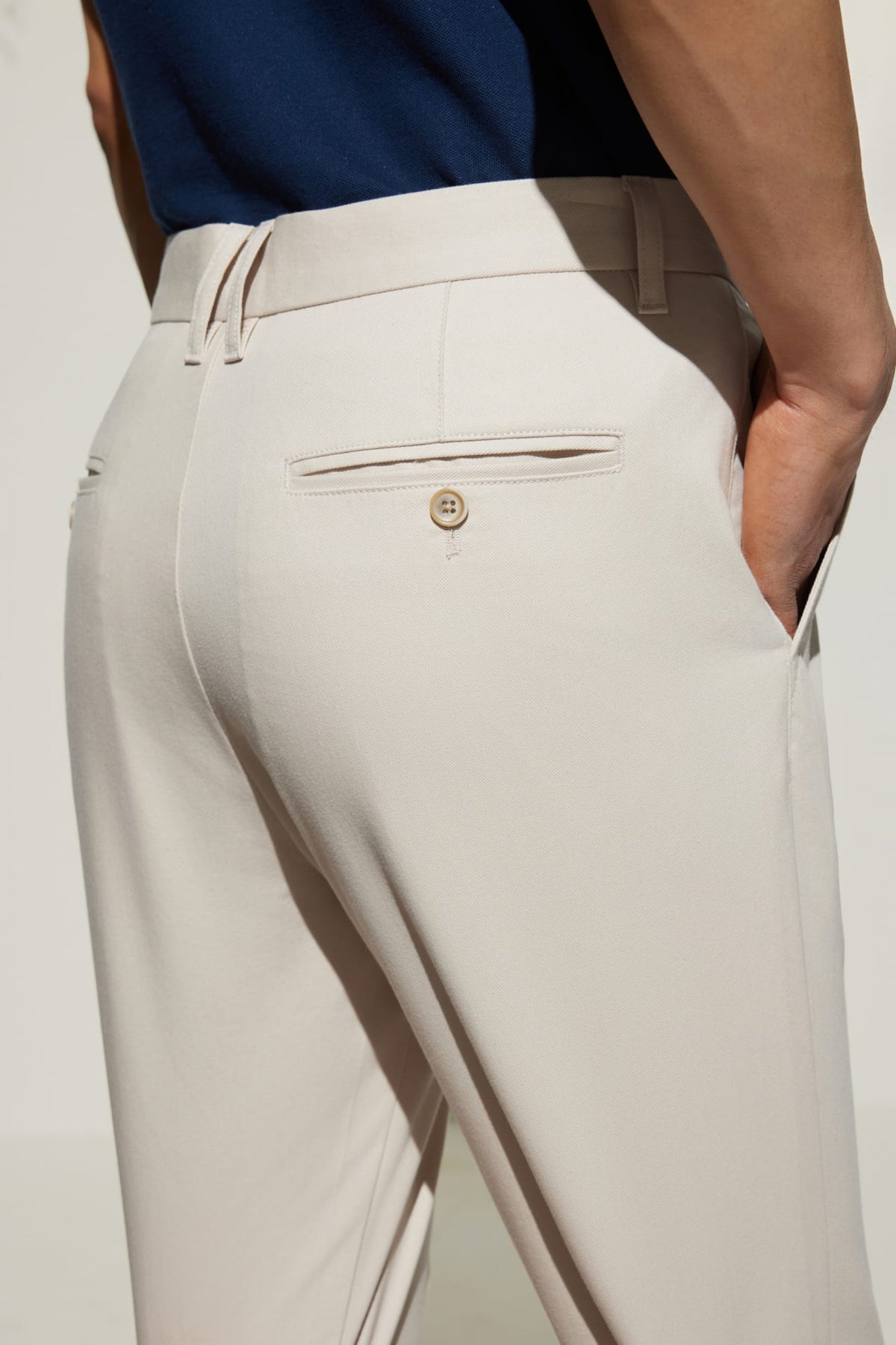 G2000 - Pants - Cotton Blend Slim Tapered Fit Twill Casual Pants