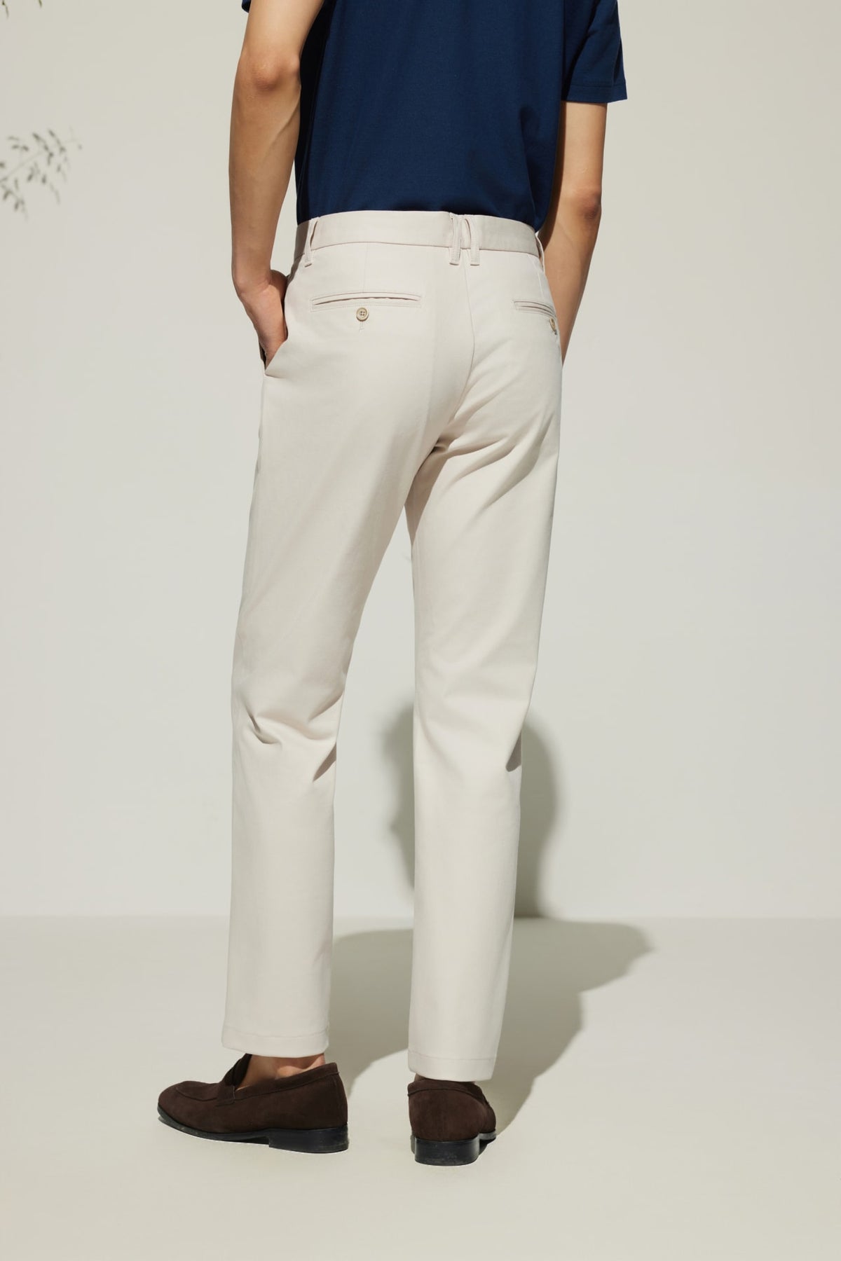 G2000 - Pants - Cotton Blend Slim Tapered Fit Twill Casual Pants