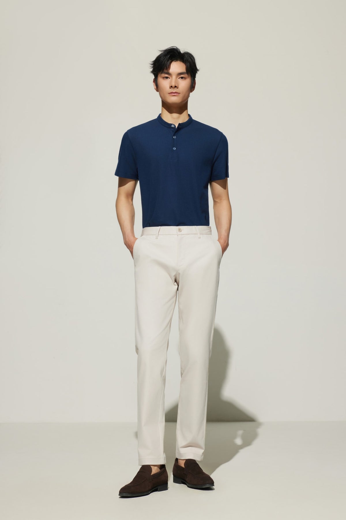 G2000 Pants Cotton Blend Slim Tapered Fit Twill Casual Pants Toasted Almond Slim Tapered