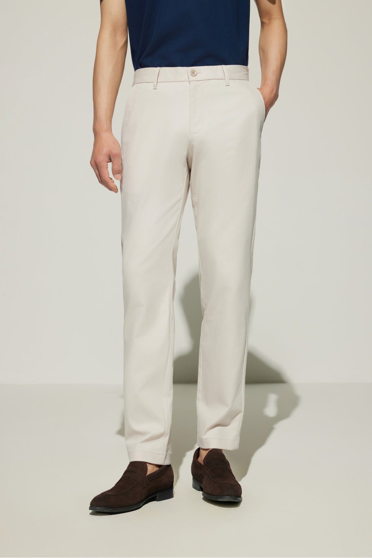 G2000 - Pants - Cotton Blend Slim Tapered Fit Twill Casual Pants