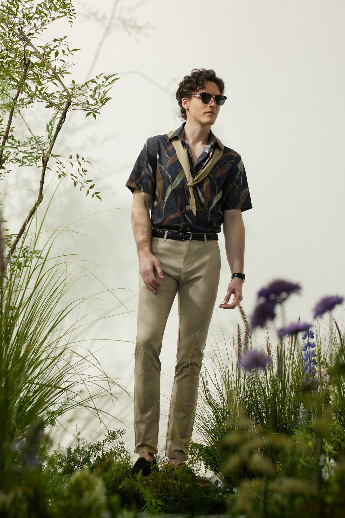 G2000 Pants Cotton Blend Extra Slim Fit Dobby Casual Pants