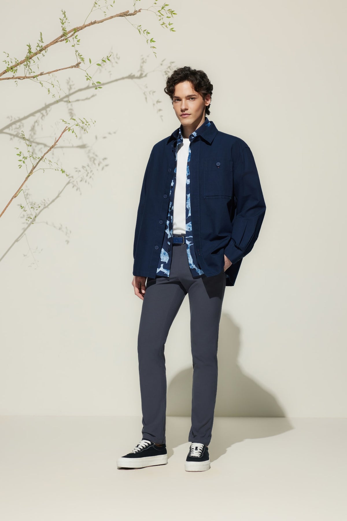 G2000 Coats & Jackets Cotton Ribstop Relax Fit Overshirt Jacket Stormy Darkness Relaxed