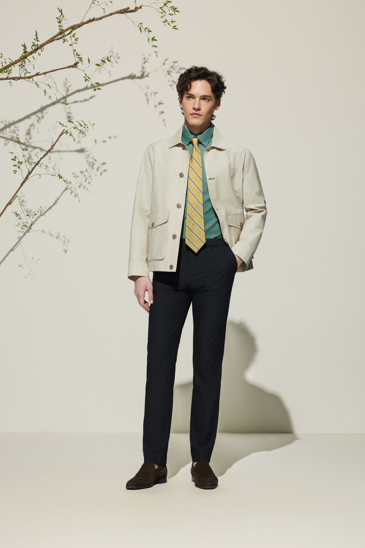 G2000 Coats & Jackets Cotton Blend Relax Fit Shirt Jacket Gilded Barley Relaxed