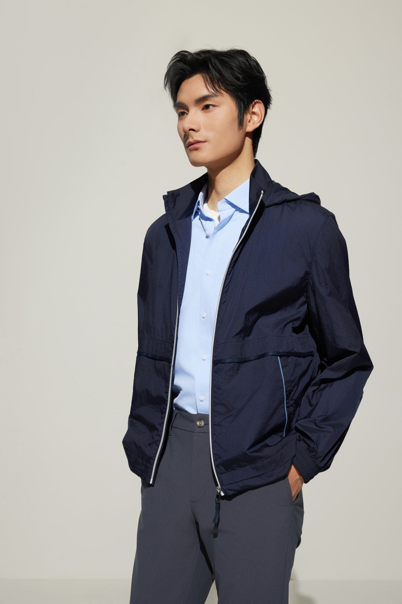 Water Repellent Smart Fit Stand Collar Jacket | G2000 Singapore