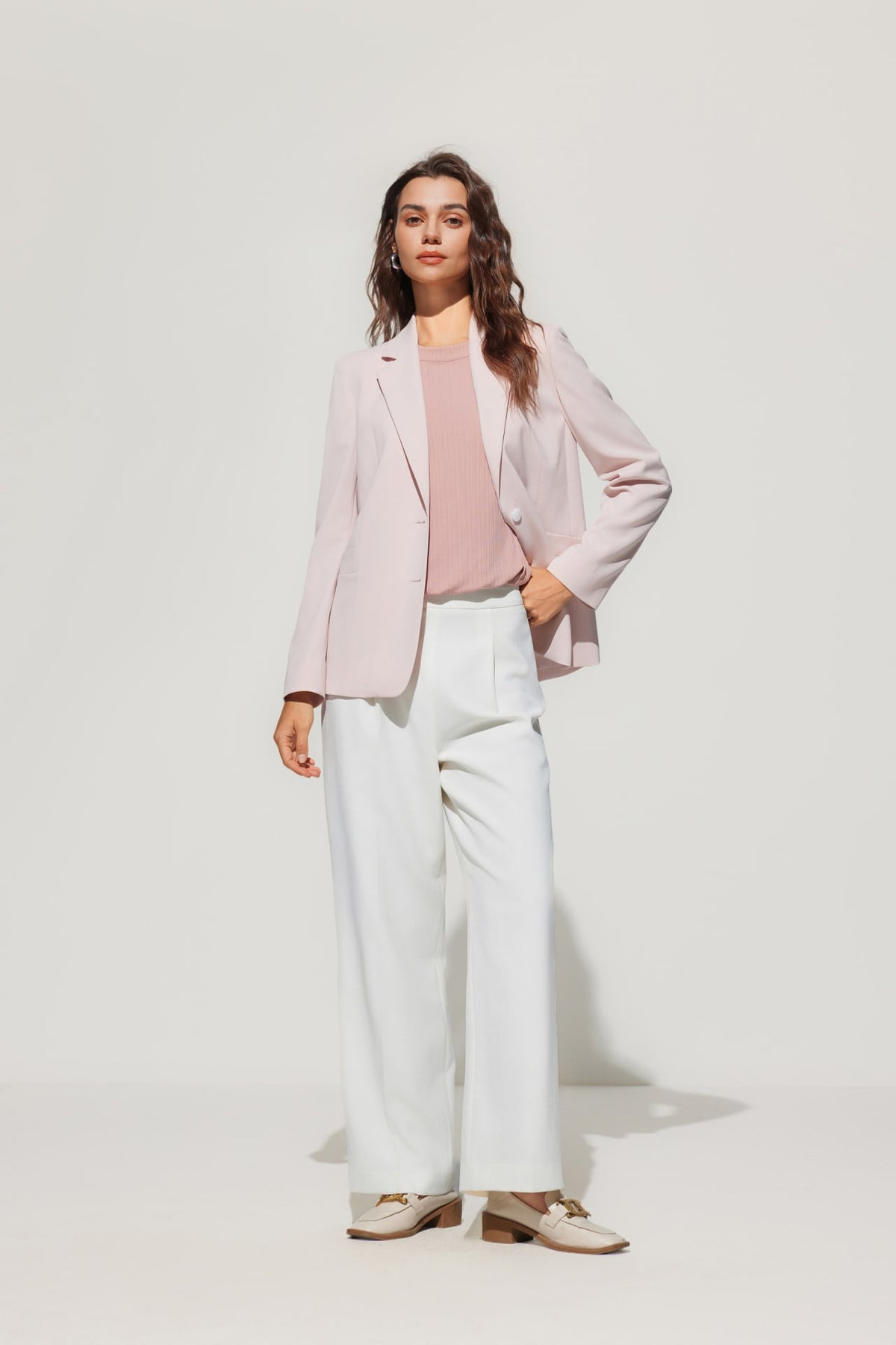 G2000 Suits Cooling Multi-Way Stretch Suit Blazer Frosted Nectar Relaxed