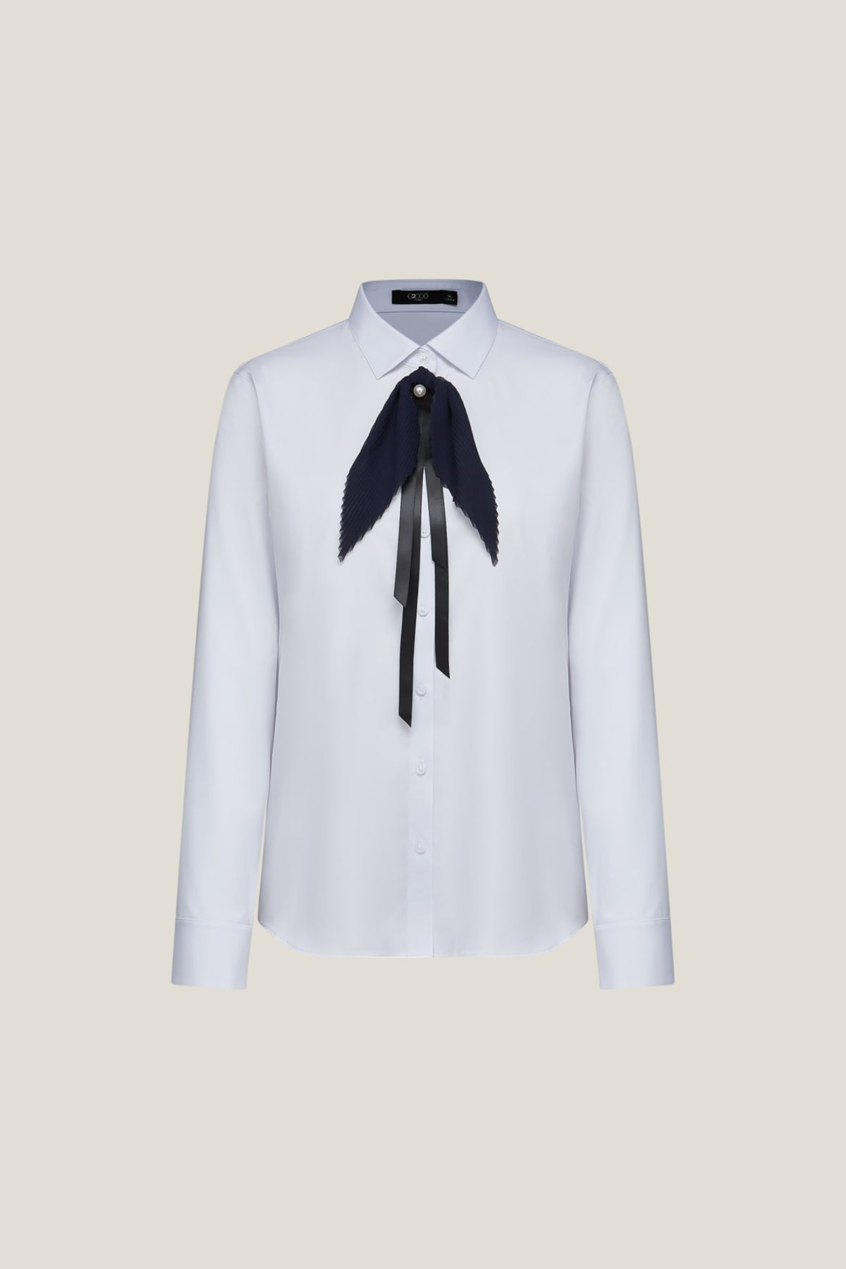 G2000 Shirts Rayon Blend Shirt With Detachable Tie Polished Frost Slim
