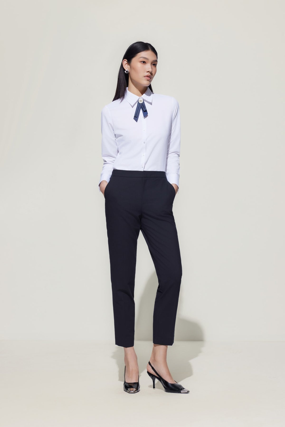 G2000 Shirts Dry Shirt With Detachable Tie Polished Frost Slim