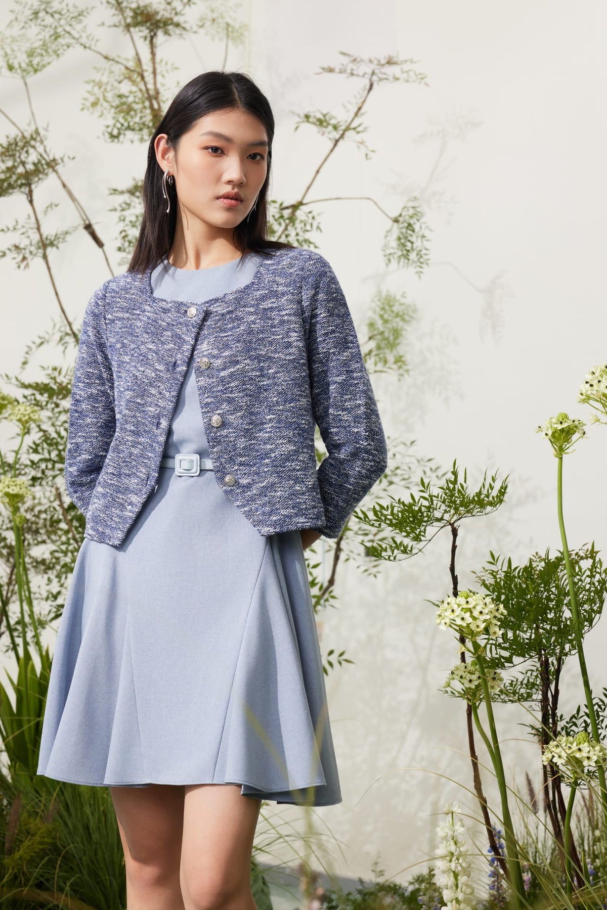 G2000 Dresses Water & Oil Repellent Cap Sleeve Flare Dress