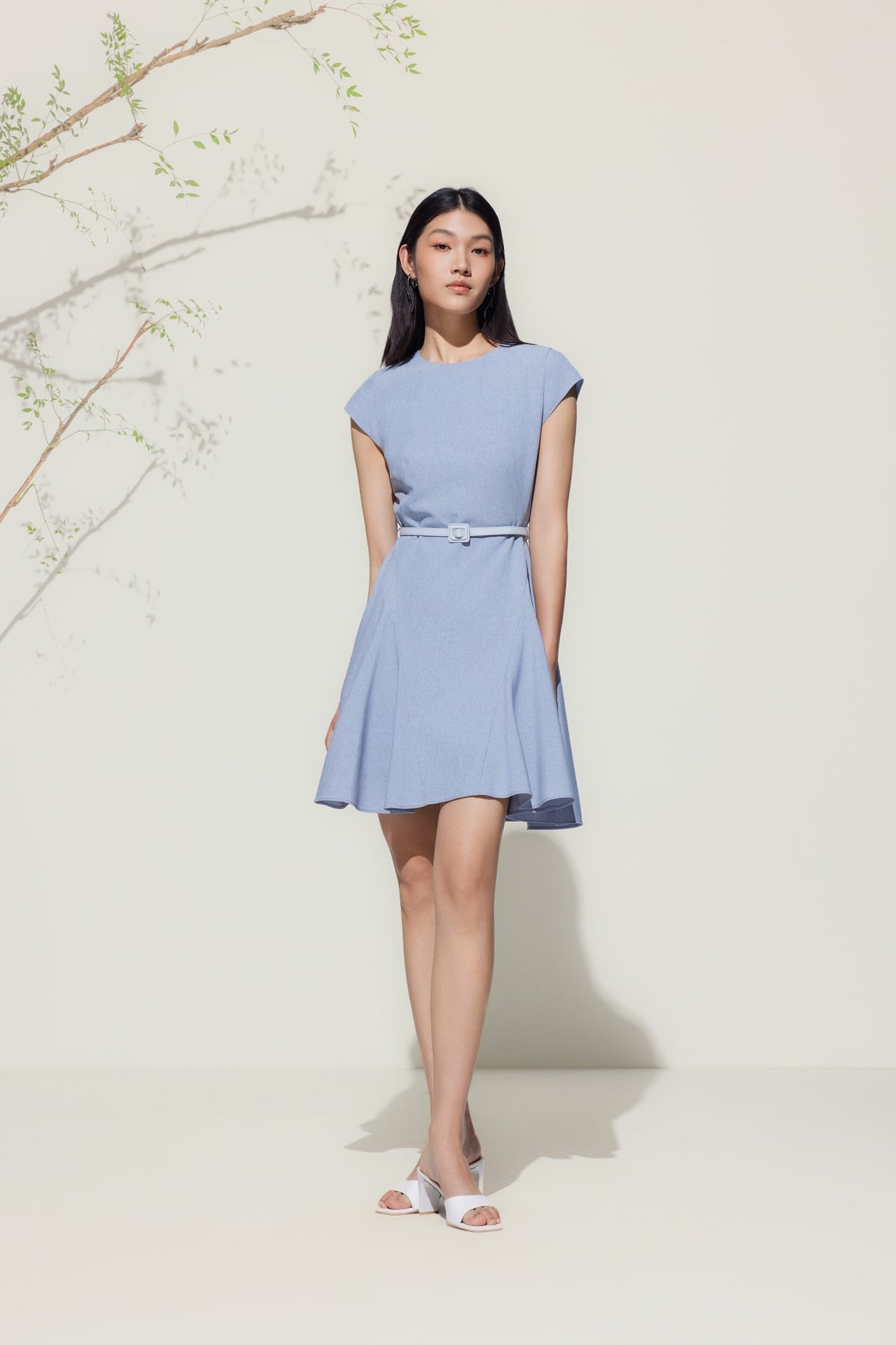 G2000 Dresses Water & Oil Repellent Cap Sleeve Flare Dress Vivid Aegean Regular