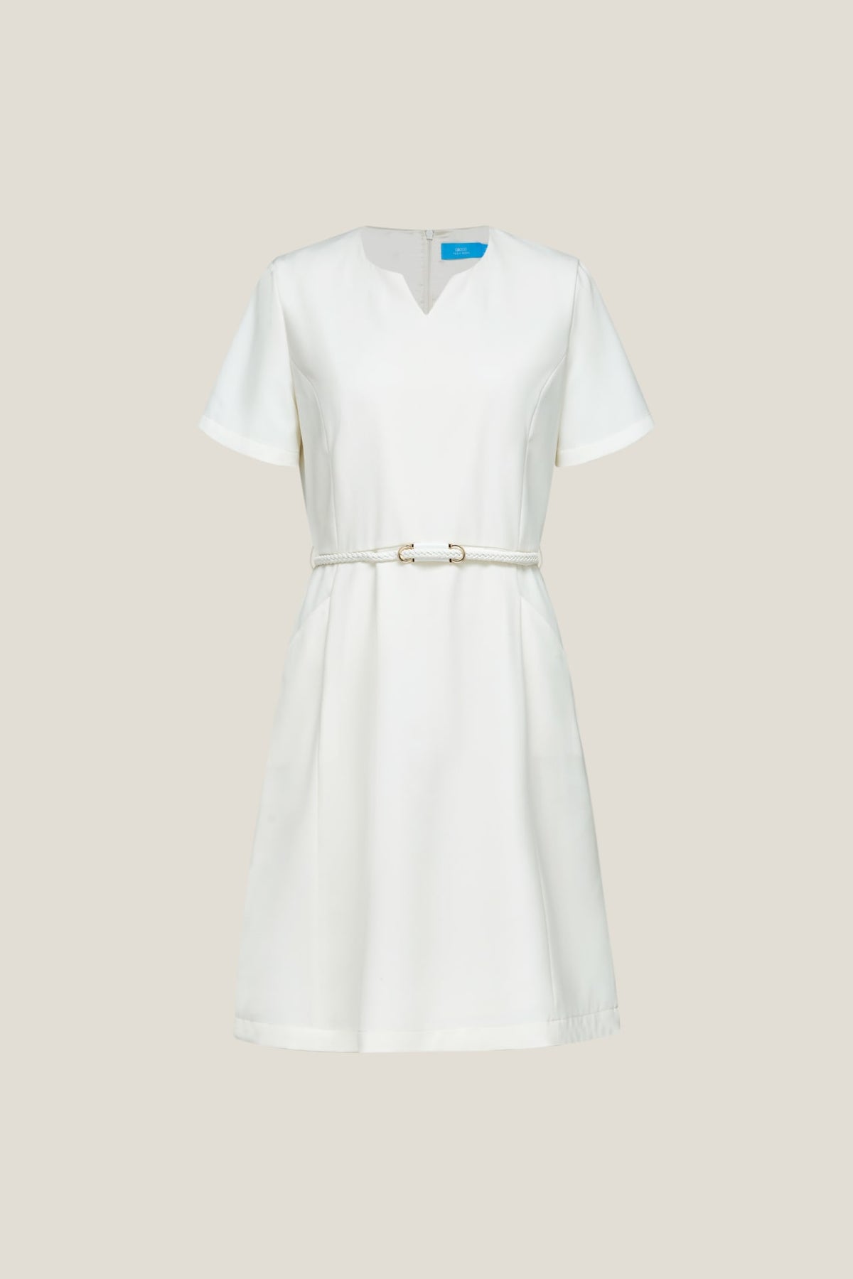 G2000 Dresses Cooling Multi-Way Stretch A-Shape Dress With Belt Arctic Linen Regular