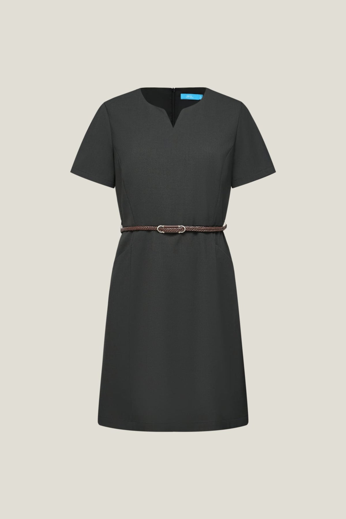 G2000 - Dresses - Cooling Multi-Way Stretch A-Shape Dress With Belt - Regular - Darkened Slate