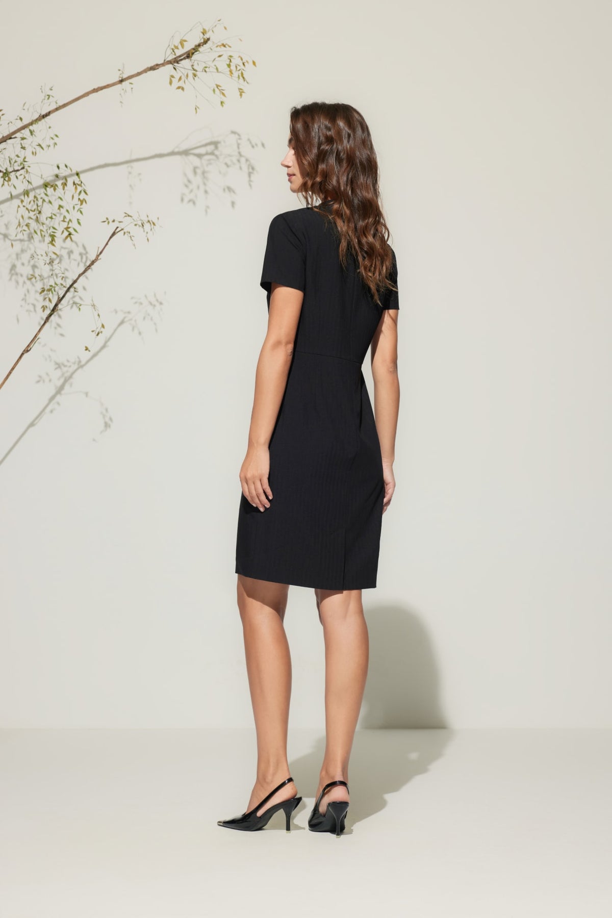 G2000 Dresses Anti Uv Herringbone Fitted Dress
