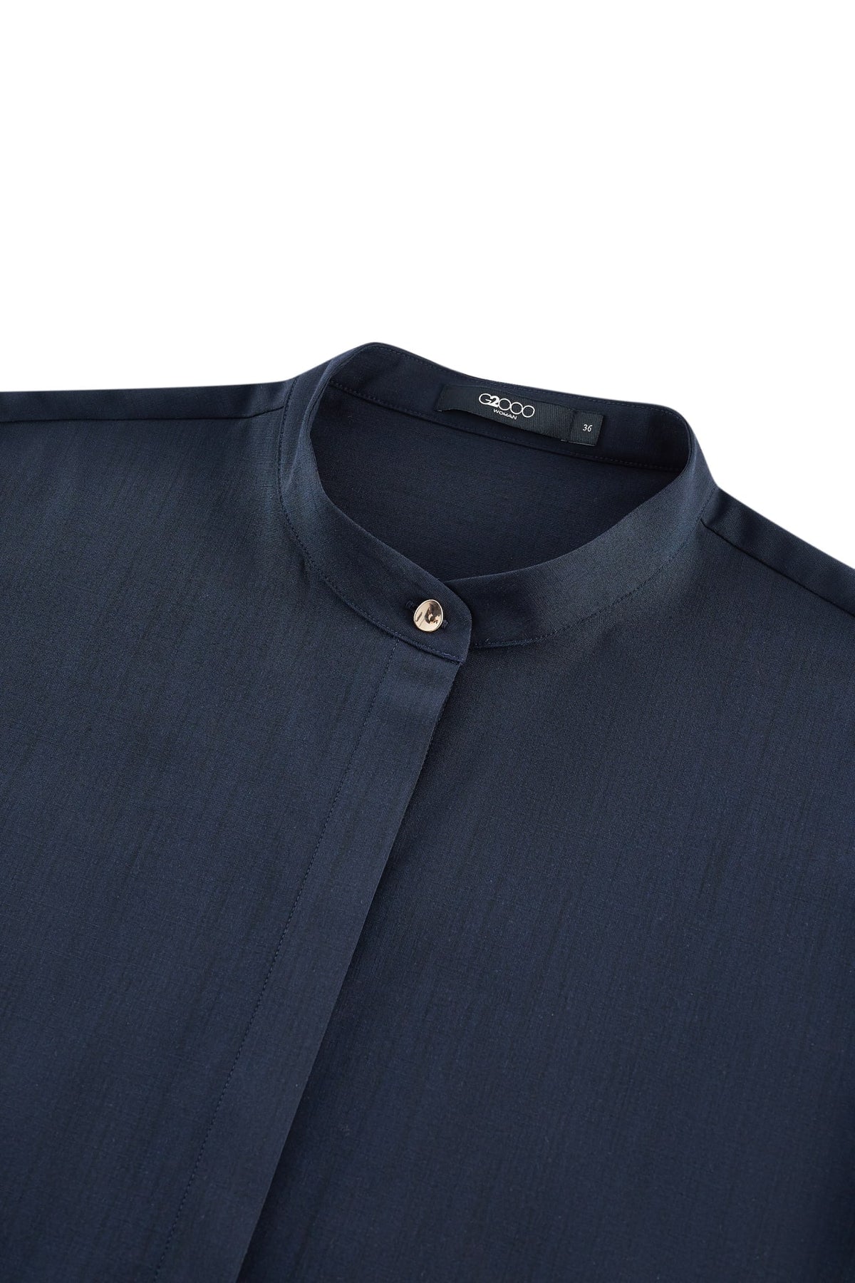 G2000 - Dresses - Stand Collar Shirt Dress
