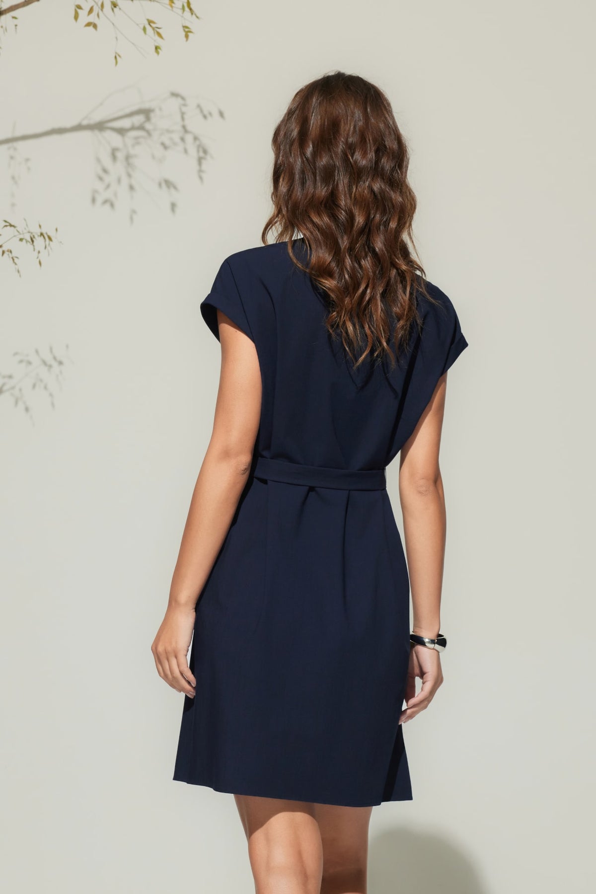 G2000 - Dresses - Stand Collar Shirt Dress