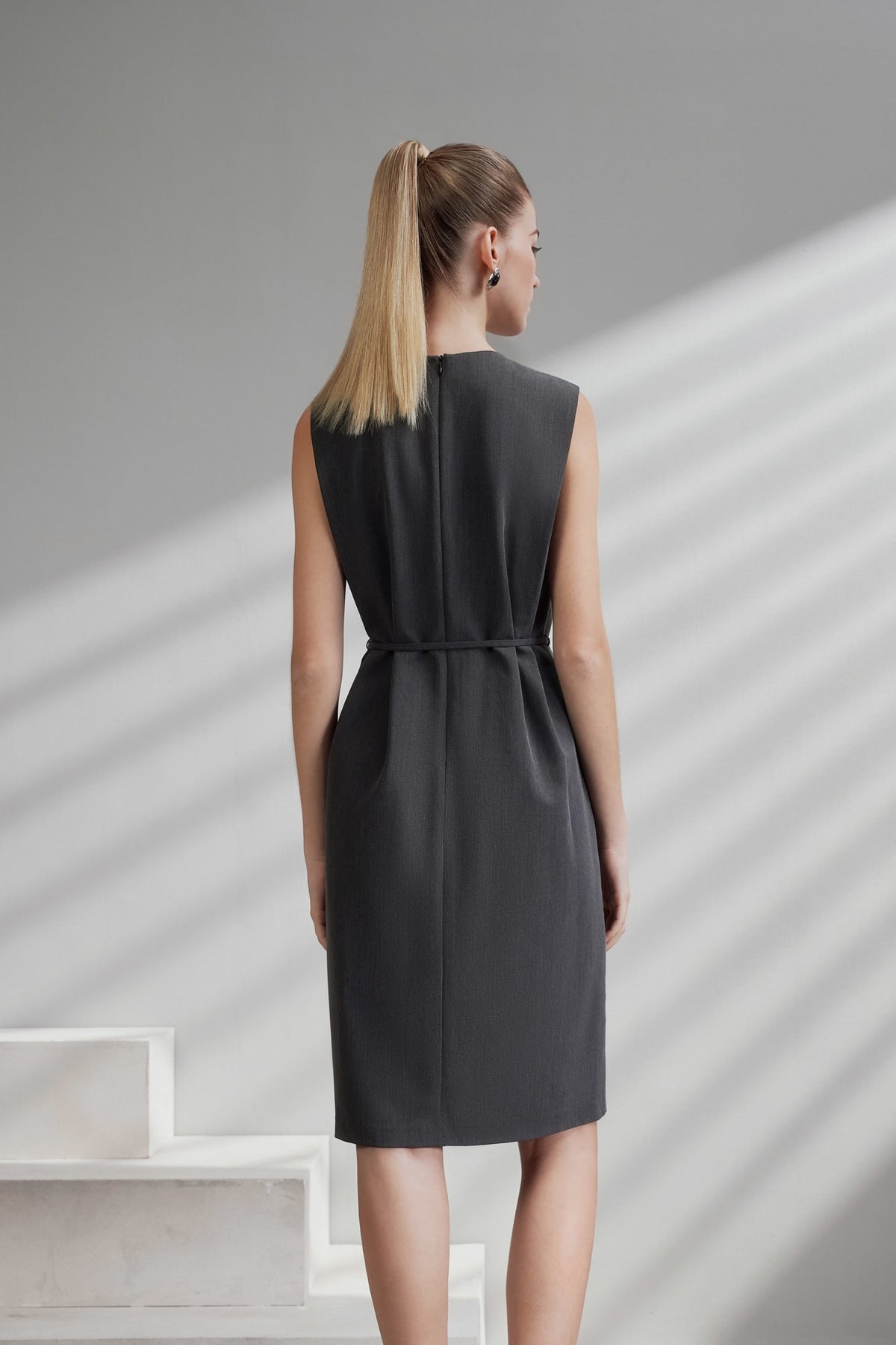 G2000 - Dresses - Sleeveless Tuck Detail Shift Dress