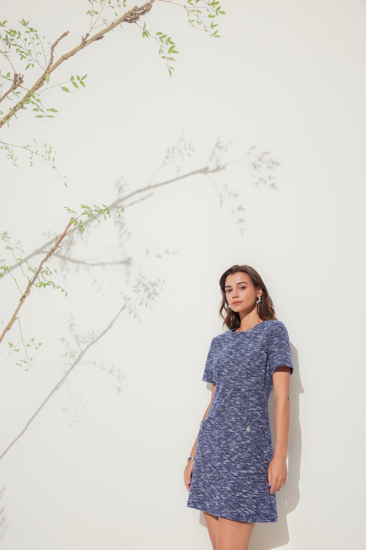 G2000 - Dresses - Knit Tweed Dress