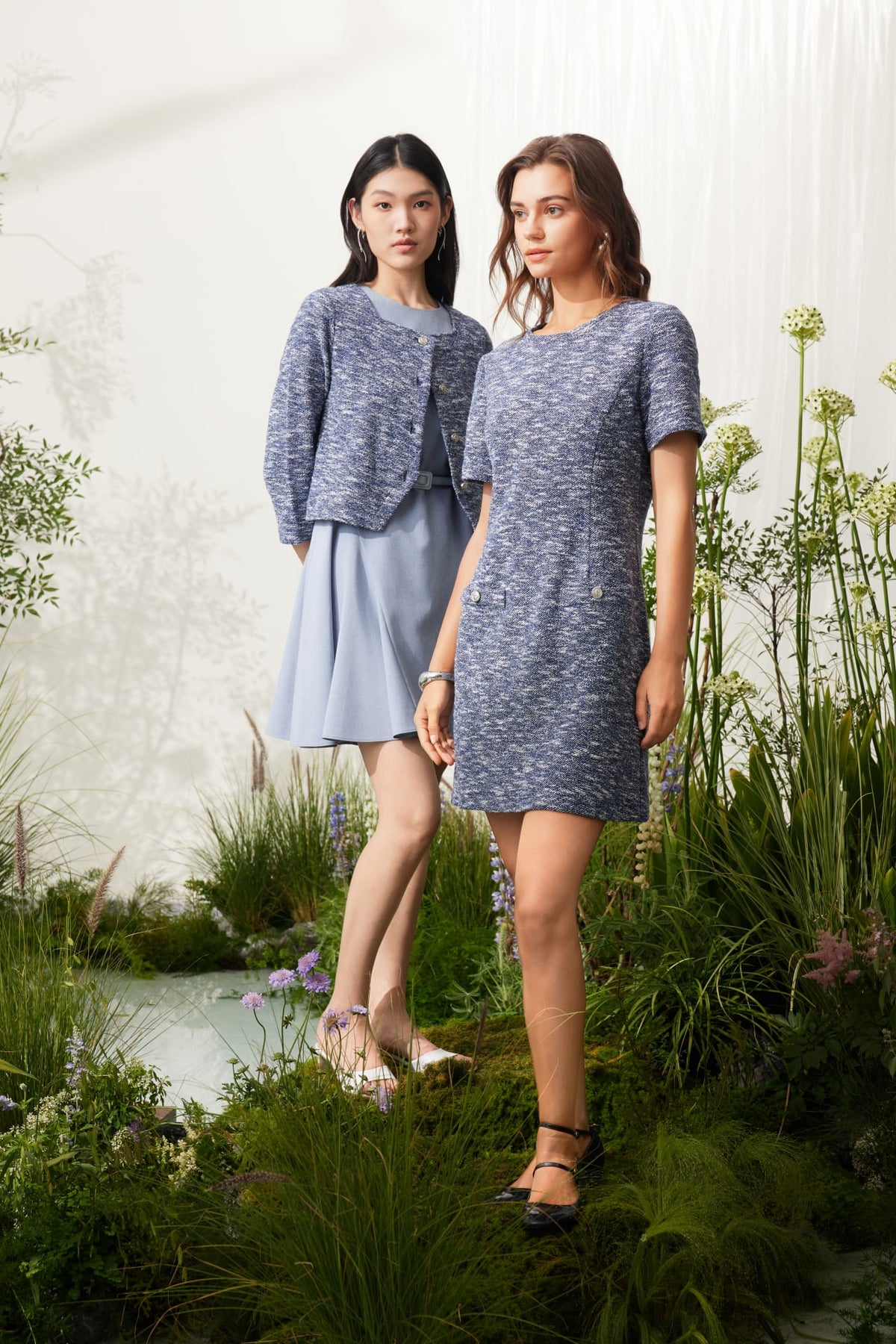 G2000 - Dresses - Knit Tweed Dress