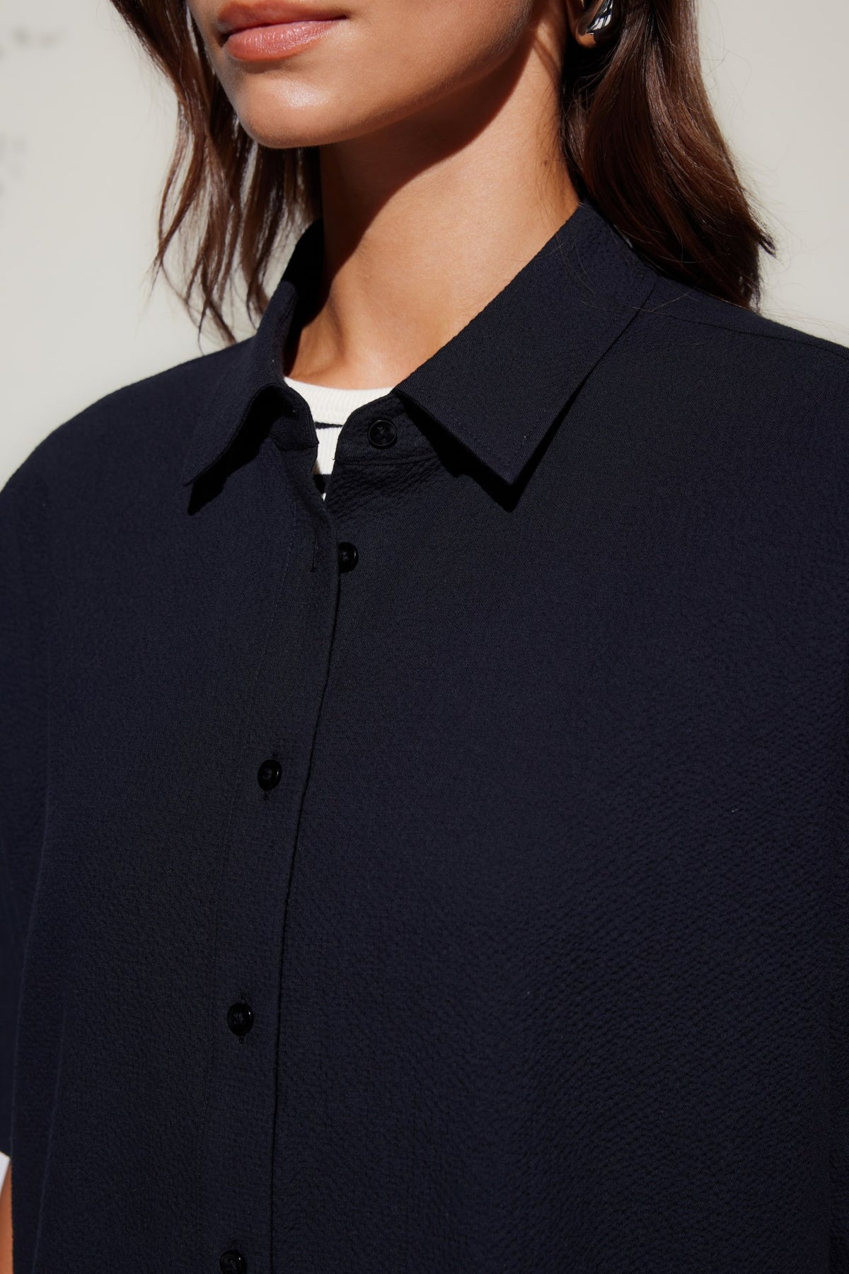 G2000 - Shirts - Seersucker Short Sleeve Casual Shirt