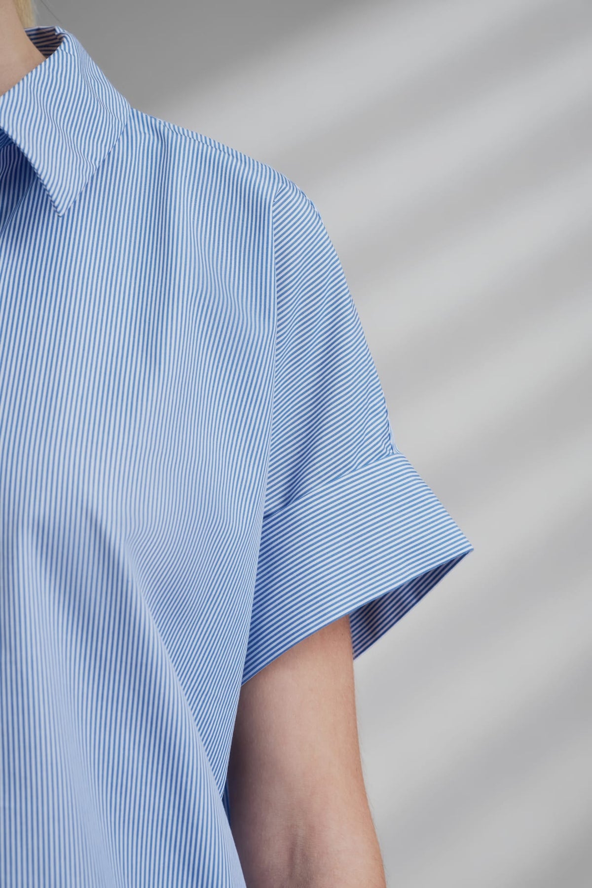 G2000 - Shirts - Cotton Stripe Short Sleeve Casual Shirt