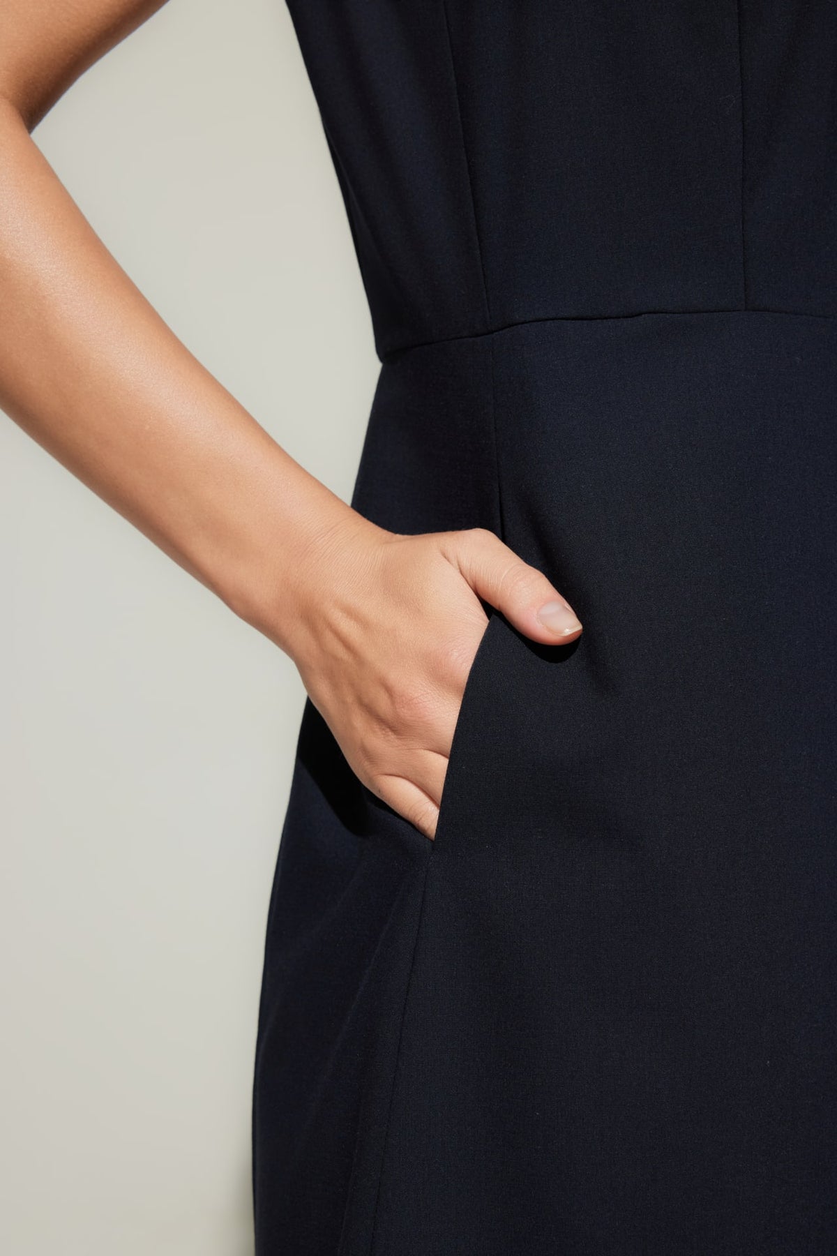 G2000 - Dresses - Wool-Blend Button Front Side Slit Dress