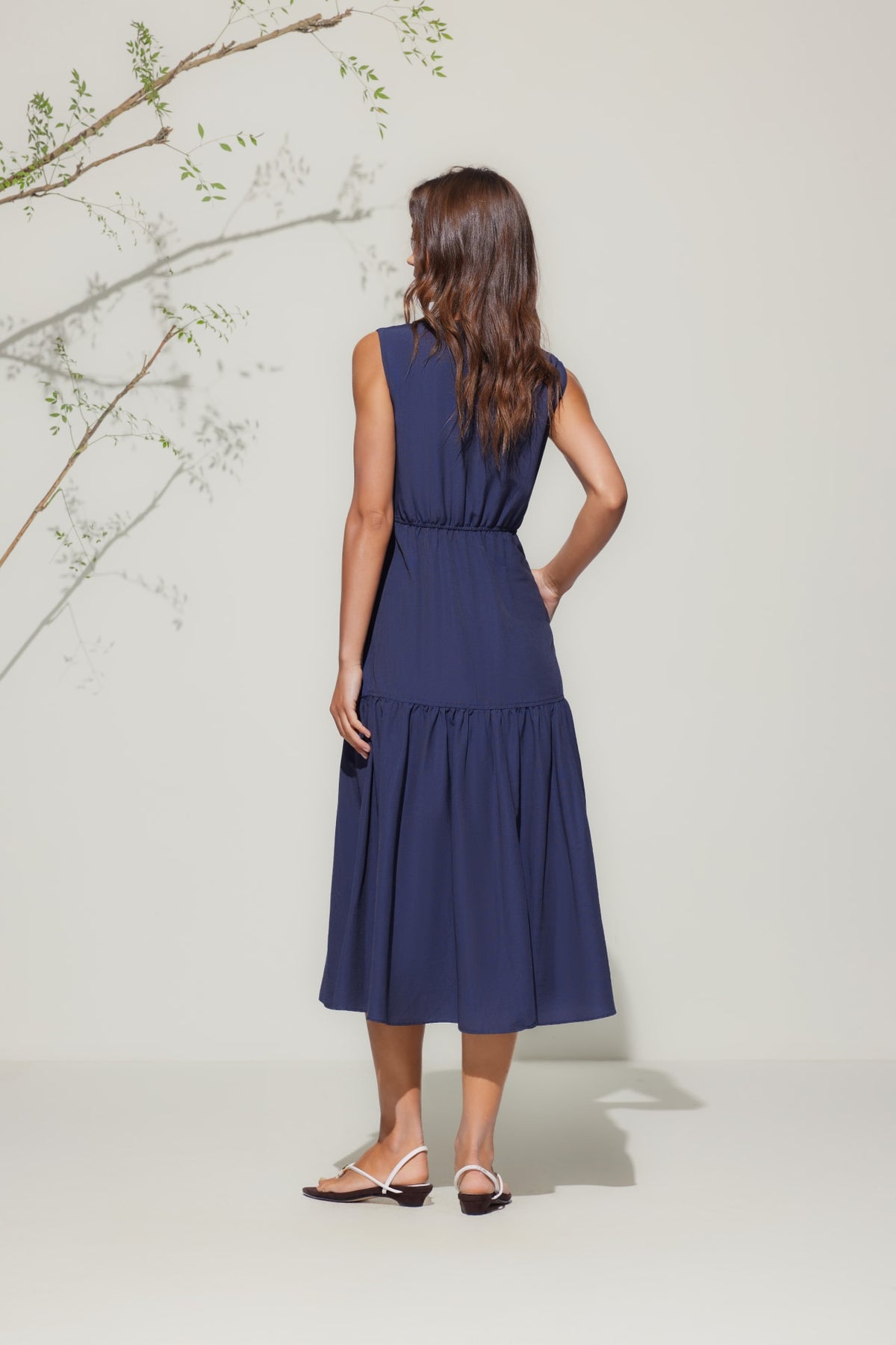 G2000 Dresses Round Neck Tiered Maxi Dress