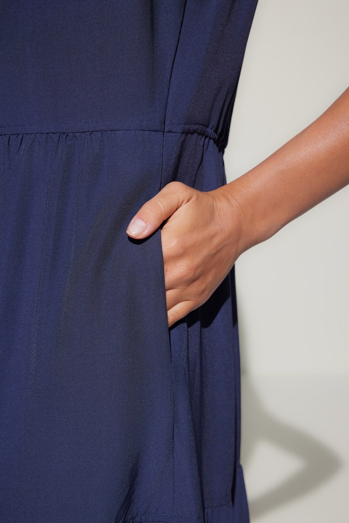 G2000 Dresses Round Neck Tiered Maxi Dress