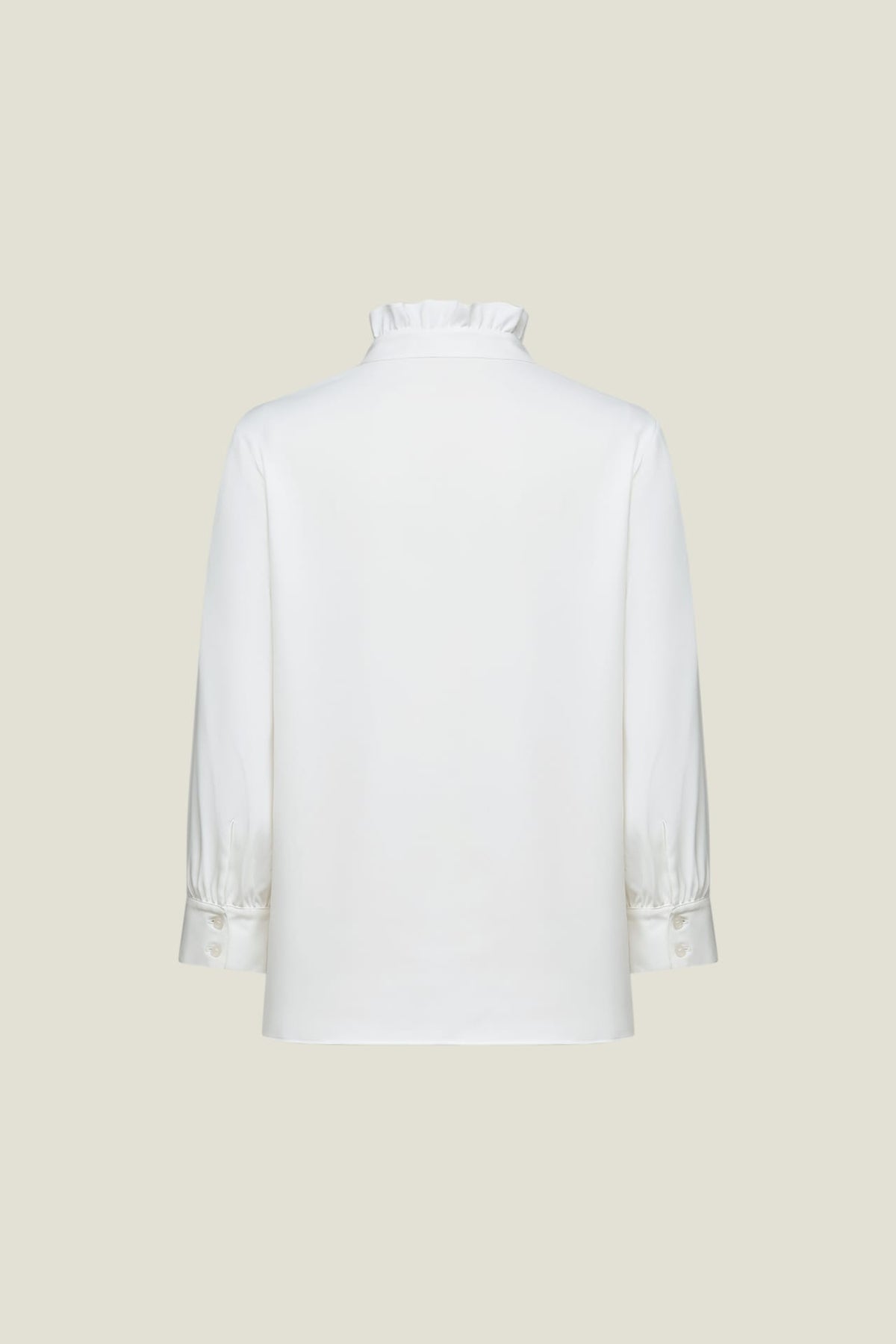 G2000 Blouses Satin Ruffled Stand Collar Blouse