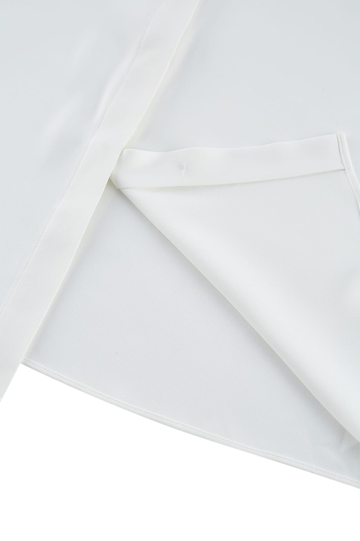 G2000 - Blouses - Satin Ruffled Stand Collar Blouse