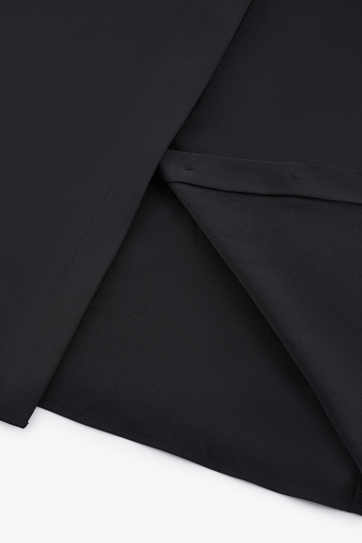 G2000 - Blouses - Satin Ruffled Stand Collar Blouse
