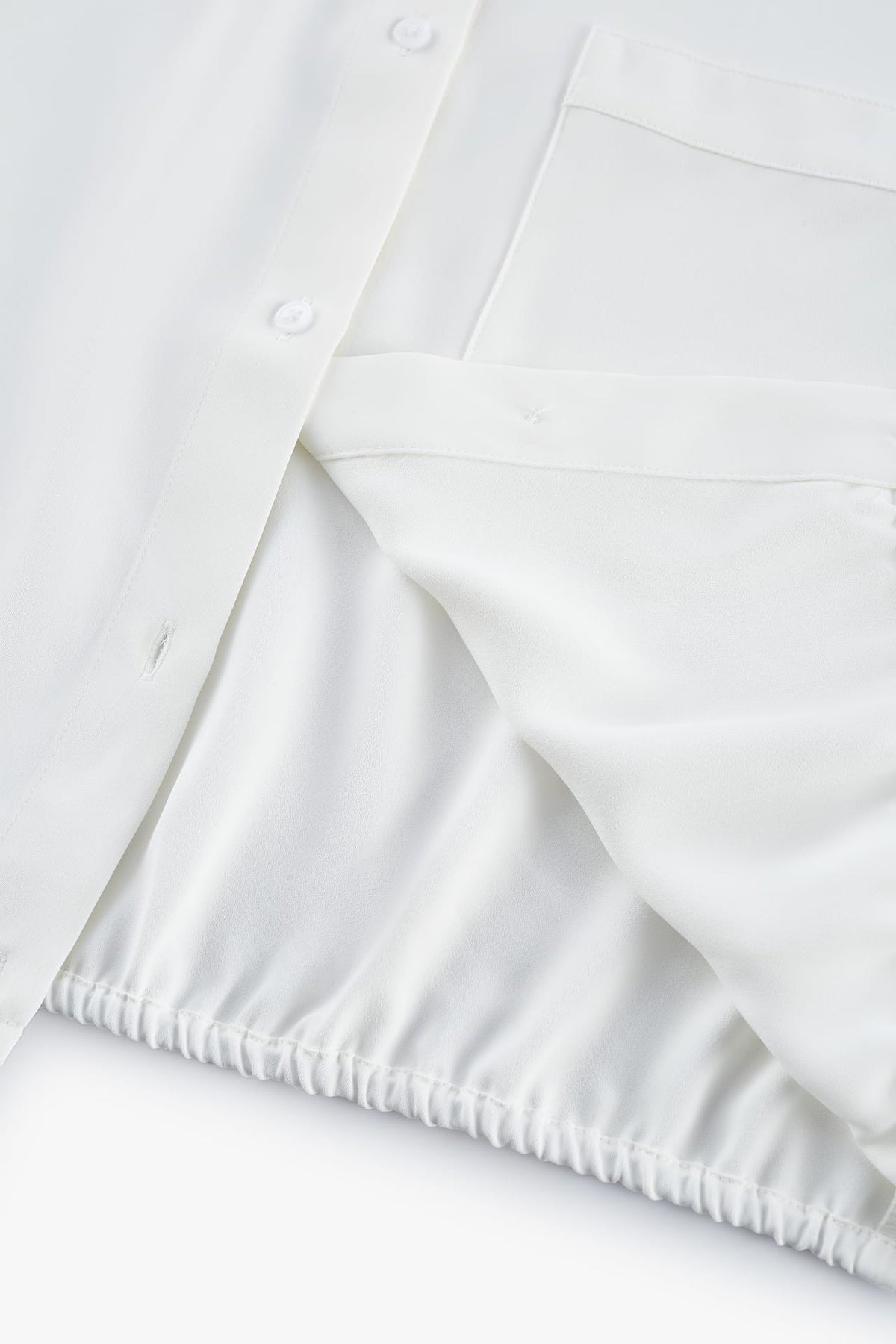 G2000 - Blouses - Satin Rolled Sleeves Shirt Blouse