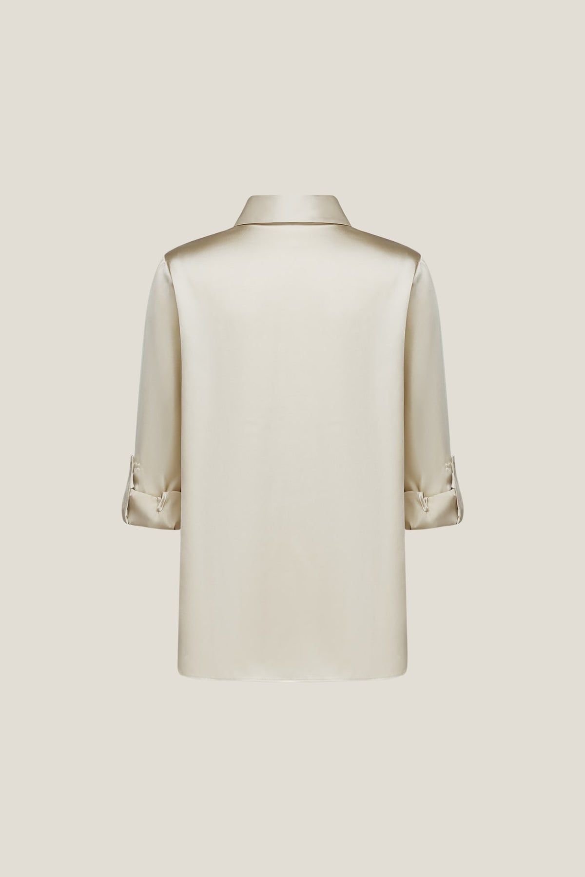 G2000 Blouses Satin Roll Sleeve Shirt Blouse