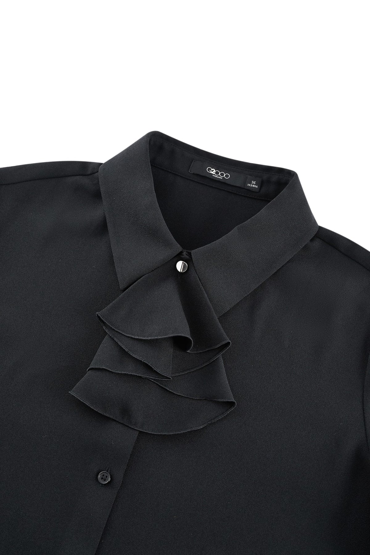 G2000 - Blouses - Regular Fit Shirt Blouse With Detachable Pleated Tie