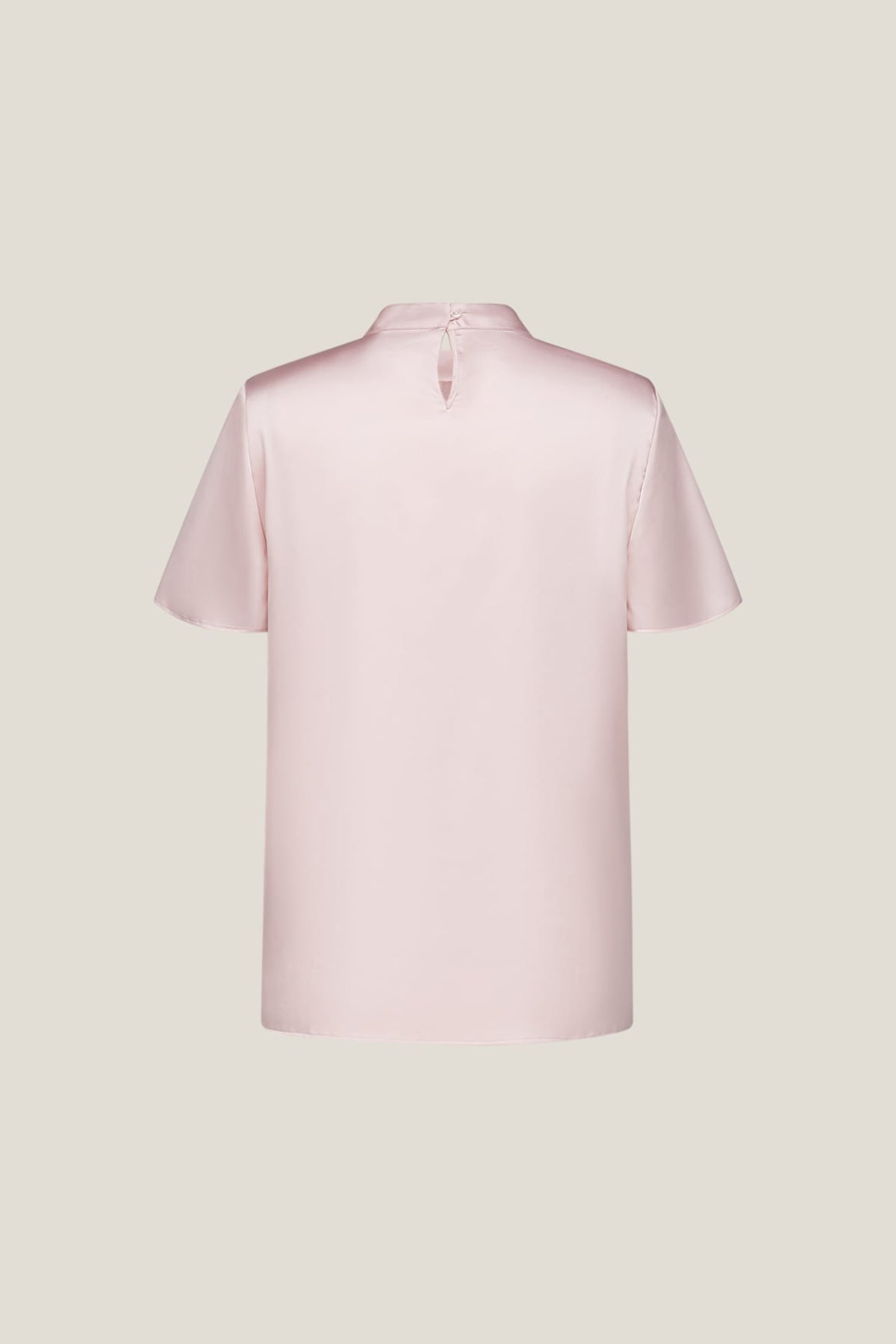 G2000 Blouses Satin Stand Collar Blouse With Brooch