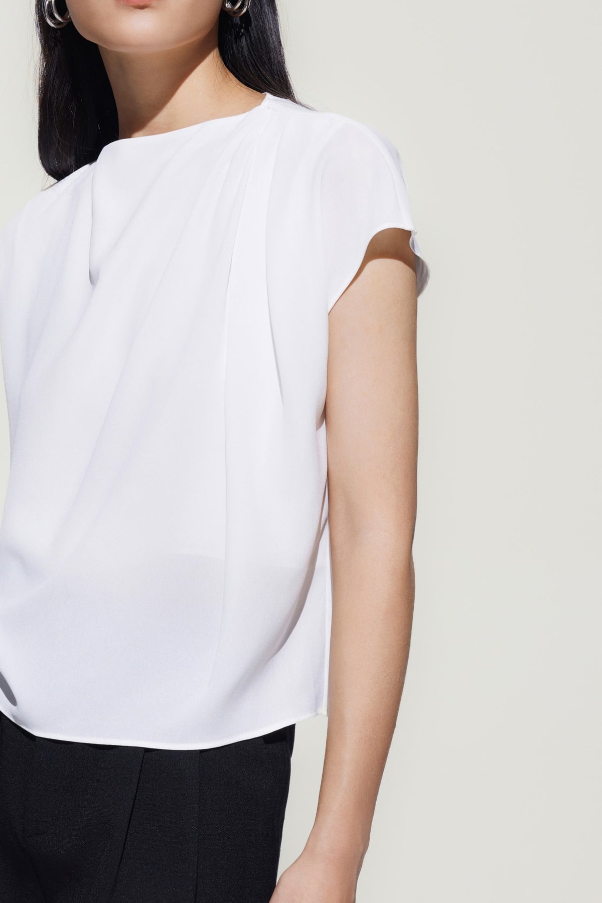 G2000 - Blouses - Drapped Neck Blouse